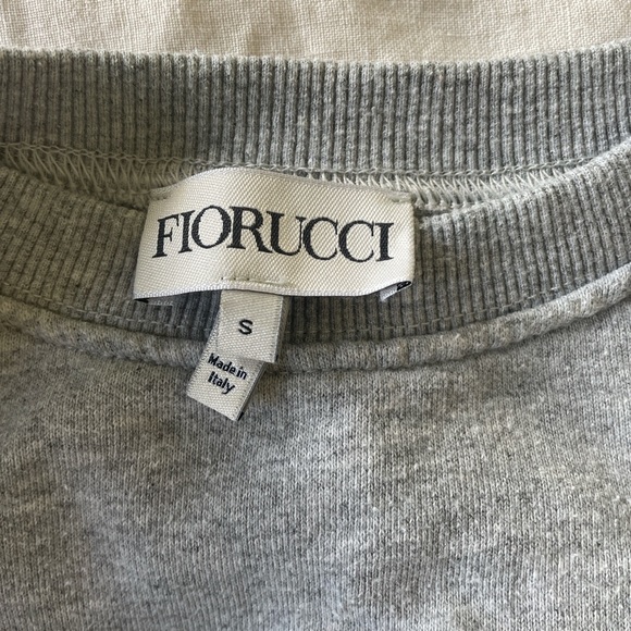 Fiorucci logo print crewneck sweatshirt with angel logo in gray - Picture 4 of 4